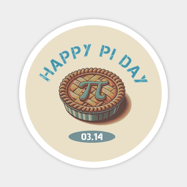 Pi Day Gift - Happy Pi Day Magnet by poppoplover